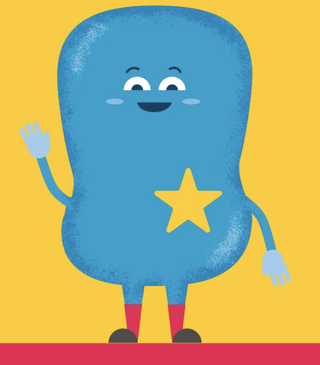 COVID-19 Parenting Character, Blue Guy